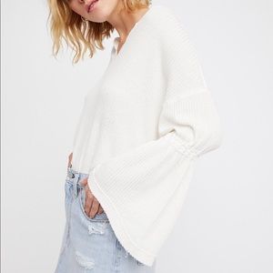 Free People Dahlia Thermal Bell Sleeve